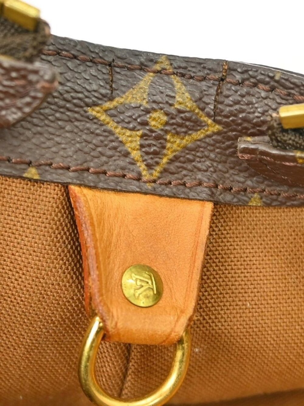 Best03 LOUIS VUITTON CABAS MEZZO HAND TOTE BAG MONOGRAM M51151 AR1010 RQ02761 - Picture 14 of 15